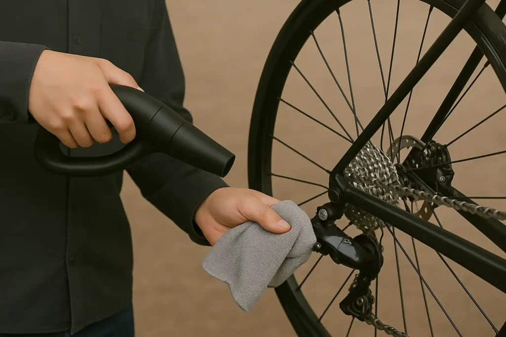 Dry the Bicycle Cassette on How to Clean a Bicycle Cassette
