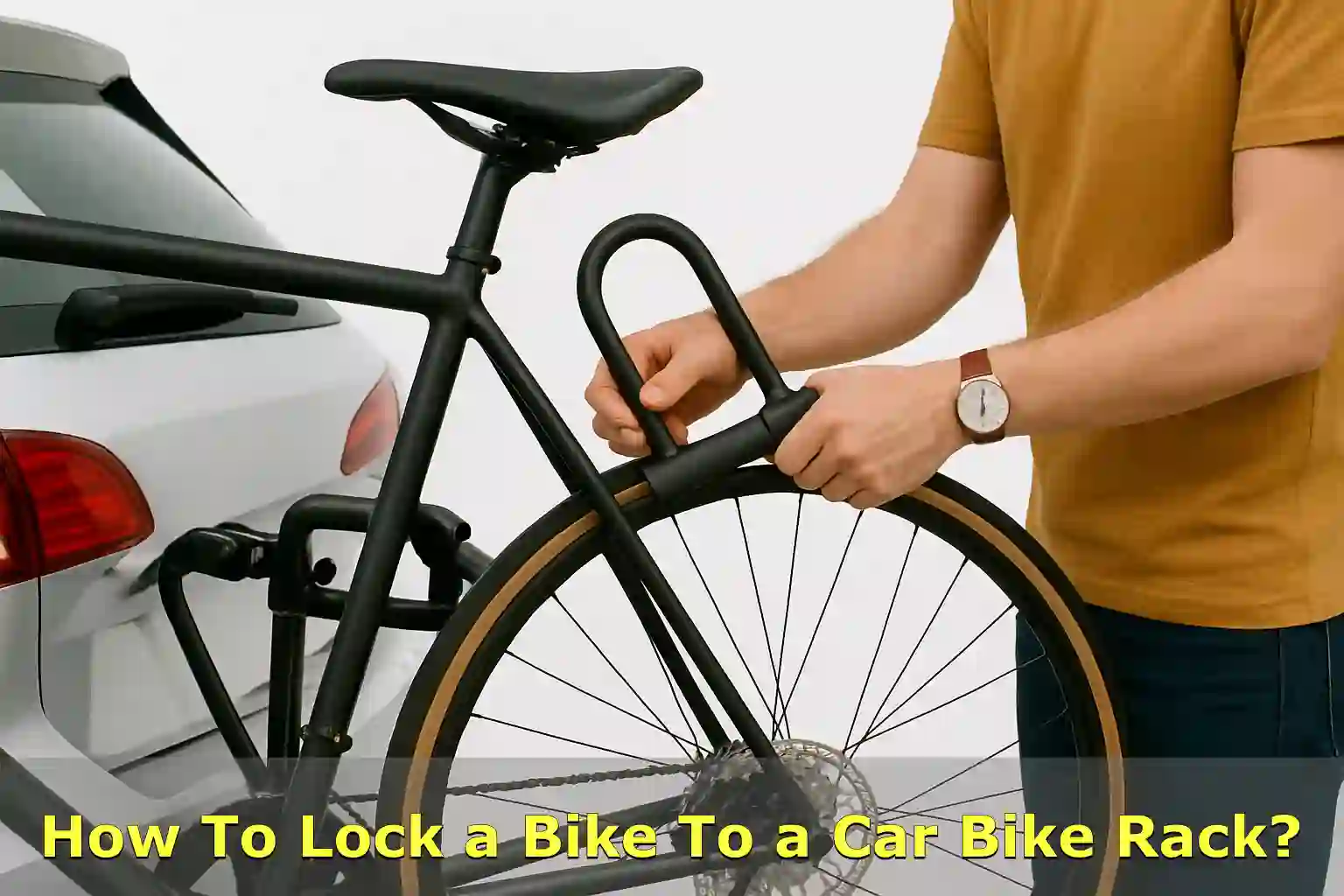 How To Lock a Bike To a Car Bike Rack