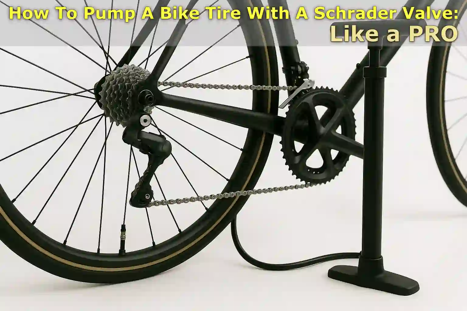 How to Pump A Bike Tire With A Schrader Valve