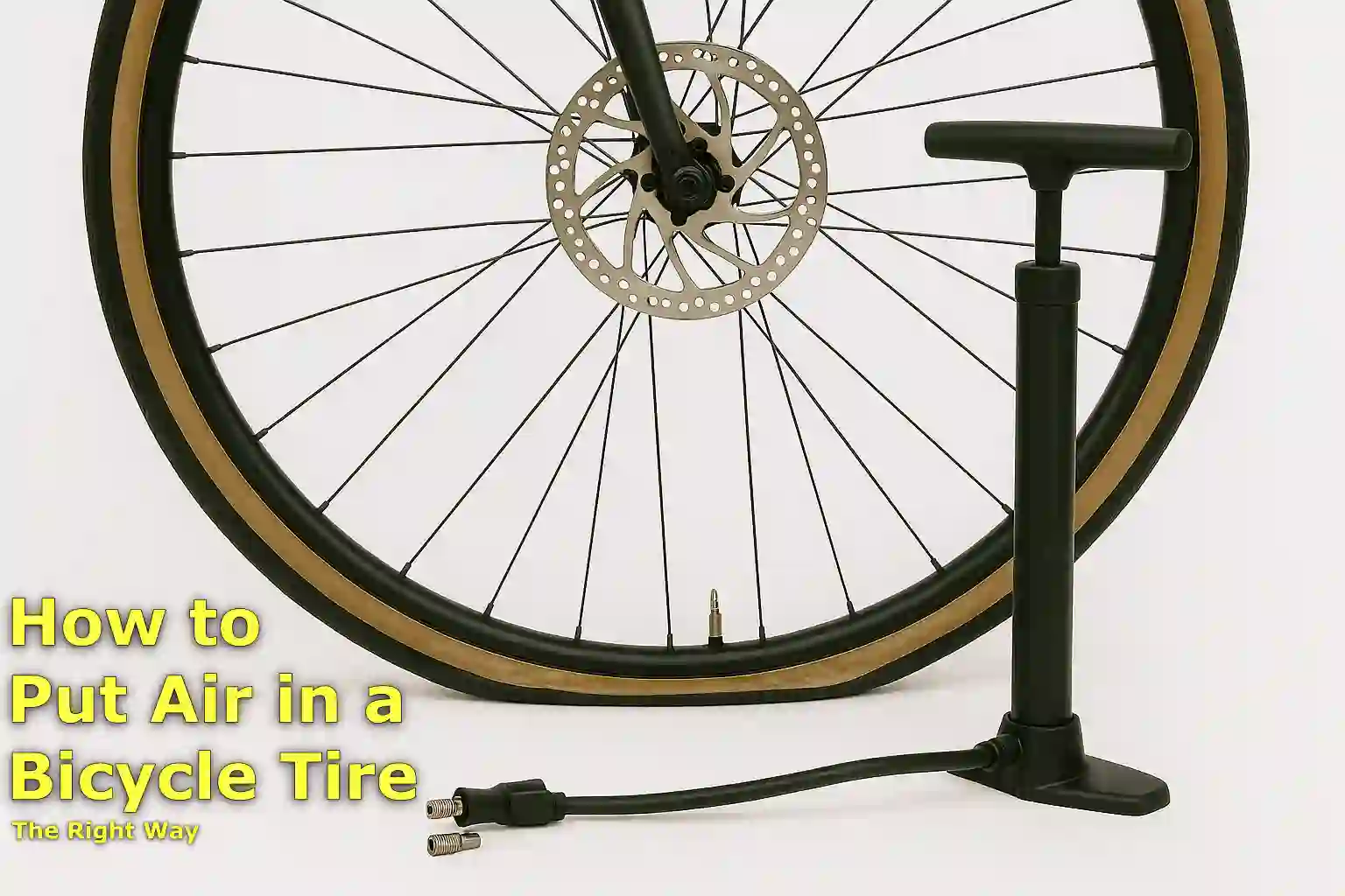 how to put air in a bicycle tire