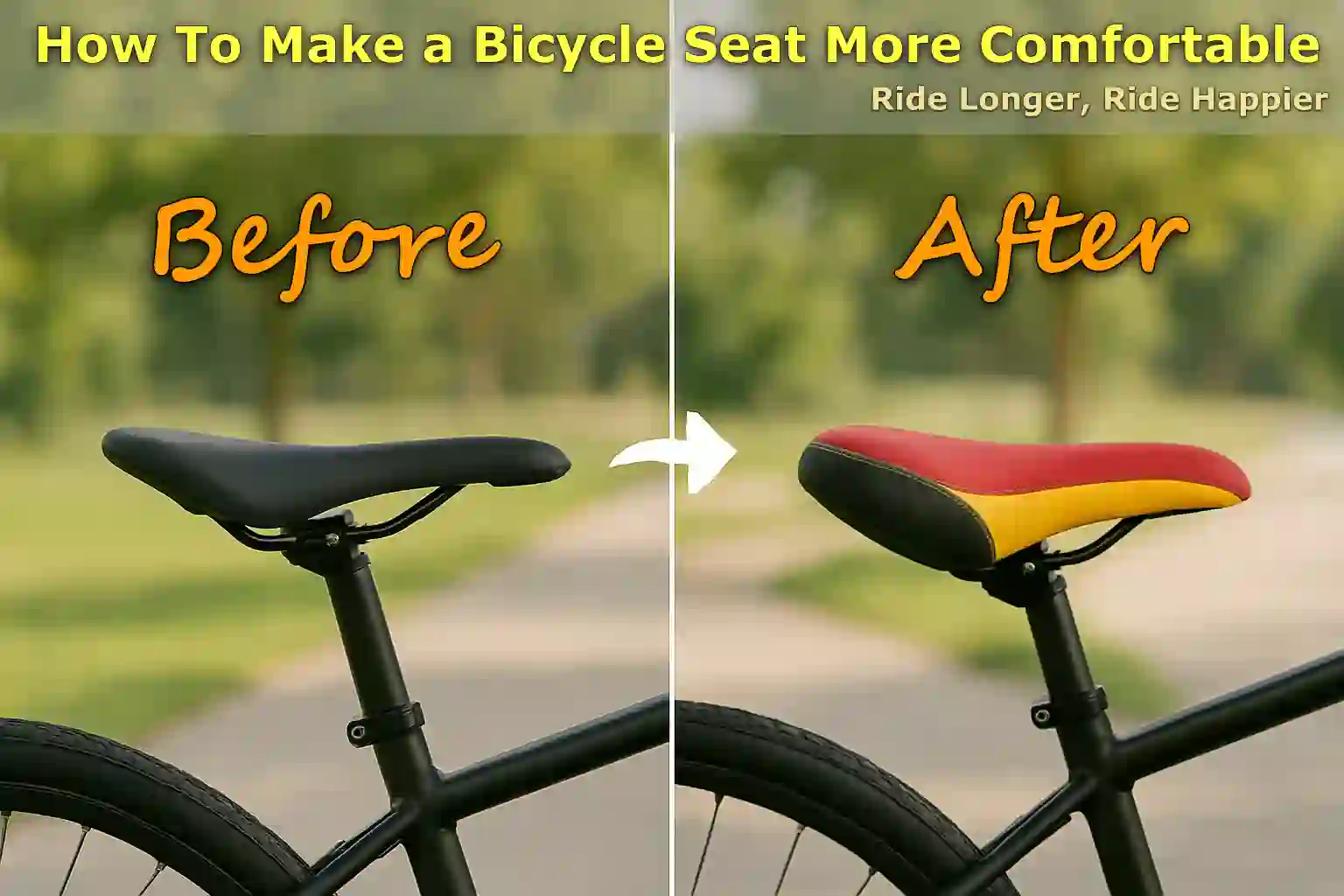 How To Make a Bicycle Seat More Comfortable
