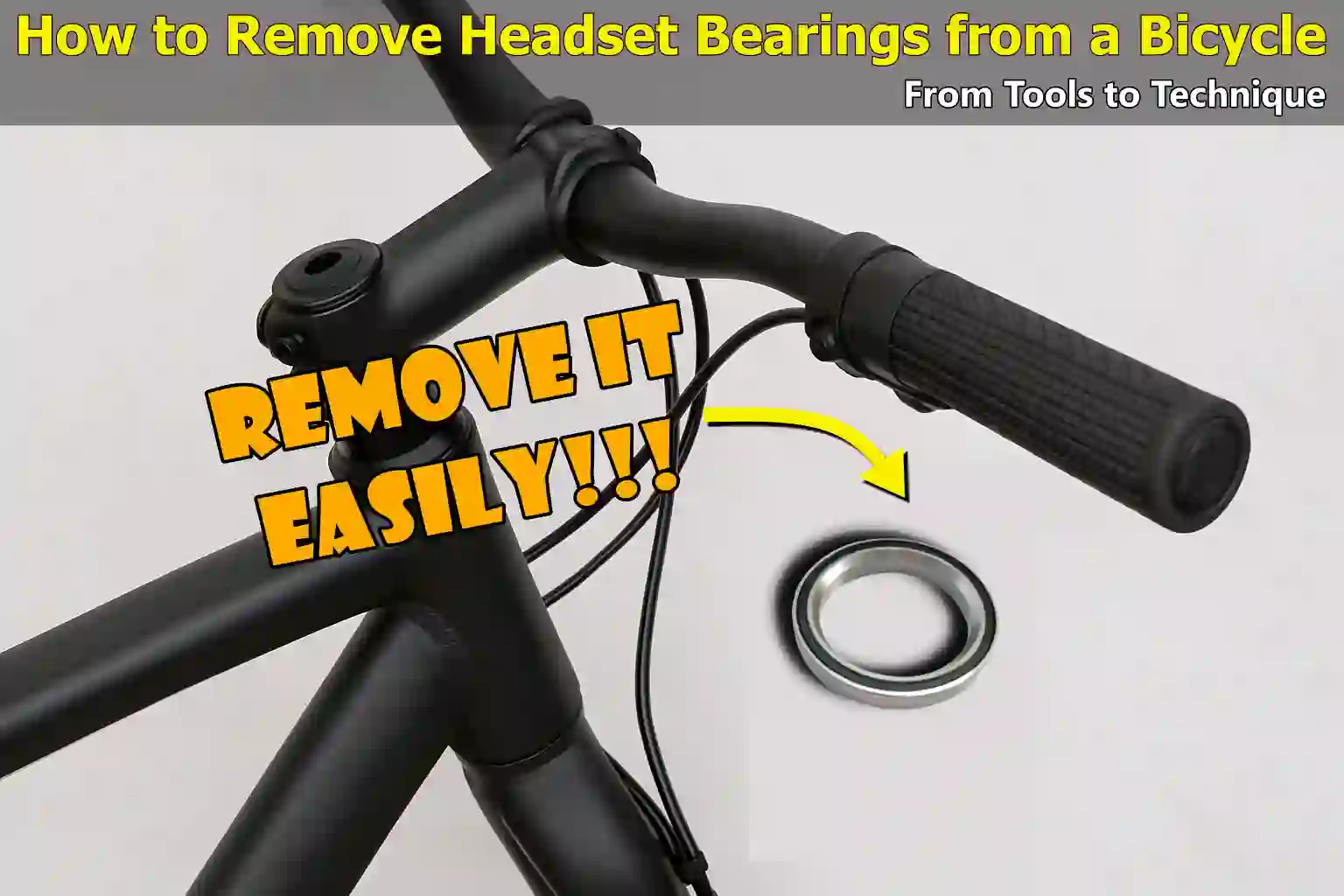 How to Remove Headset Bearings from a Bicycle