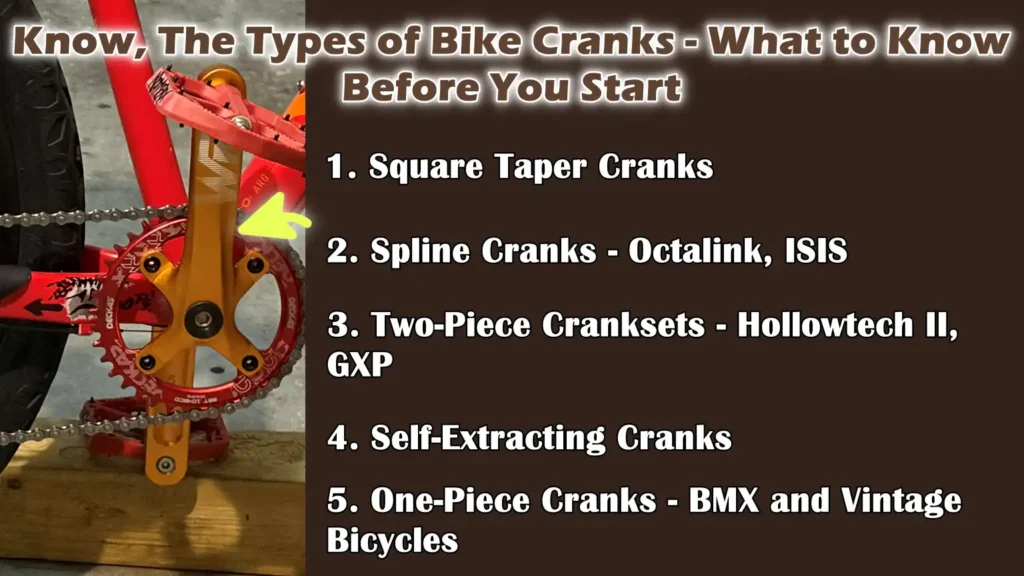 Know, The Types of Bike Cranks - What to Know Before You Start